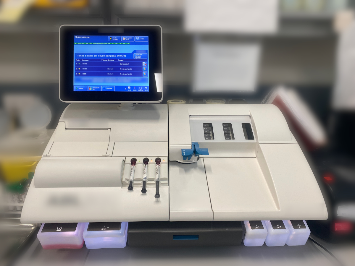 Analyser, blood gas