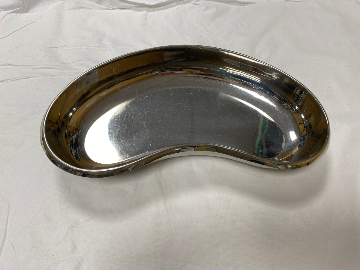 Dish, kidney, stainless steel