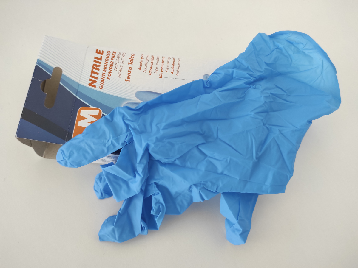 Gloves, examination, nitrile