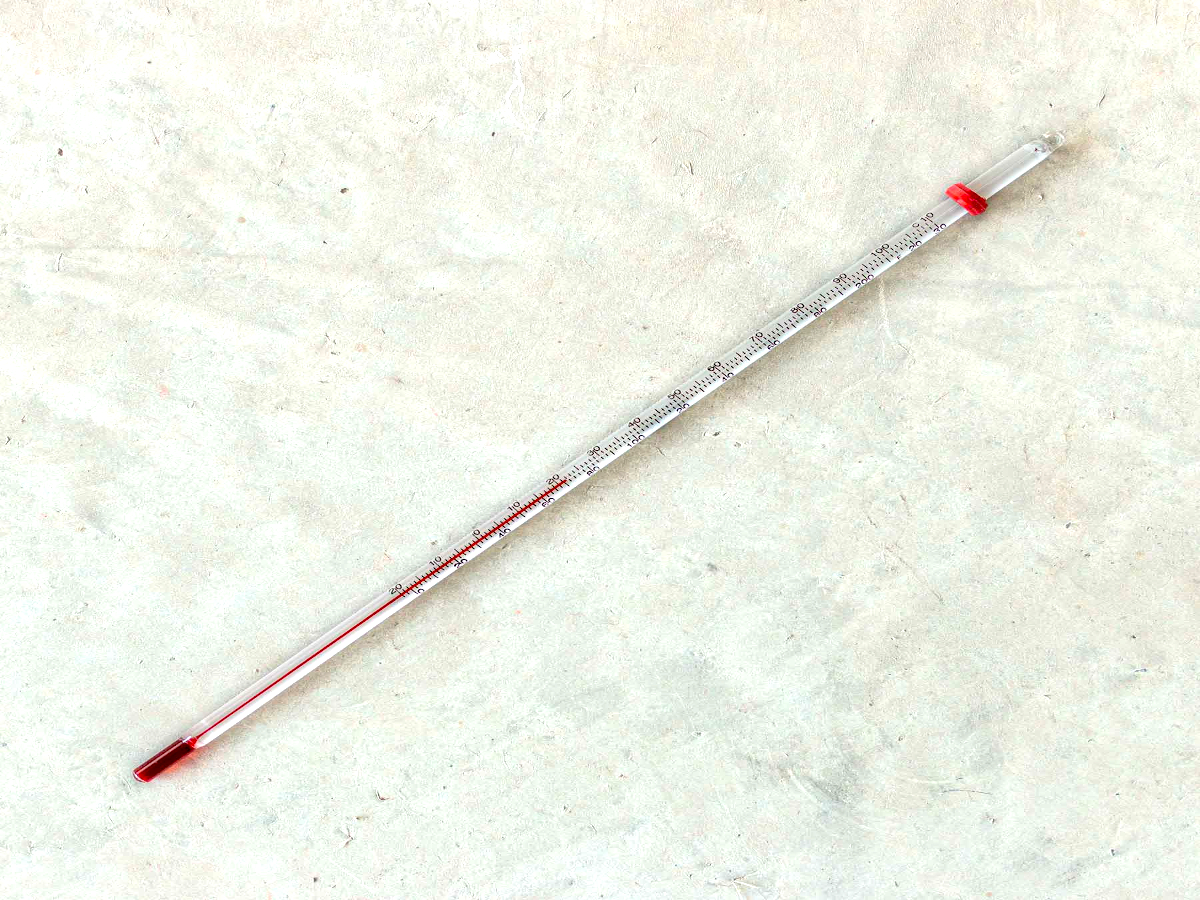 Thermometer, laboratory, glass