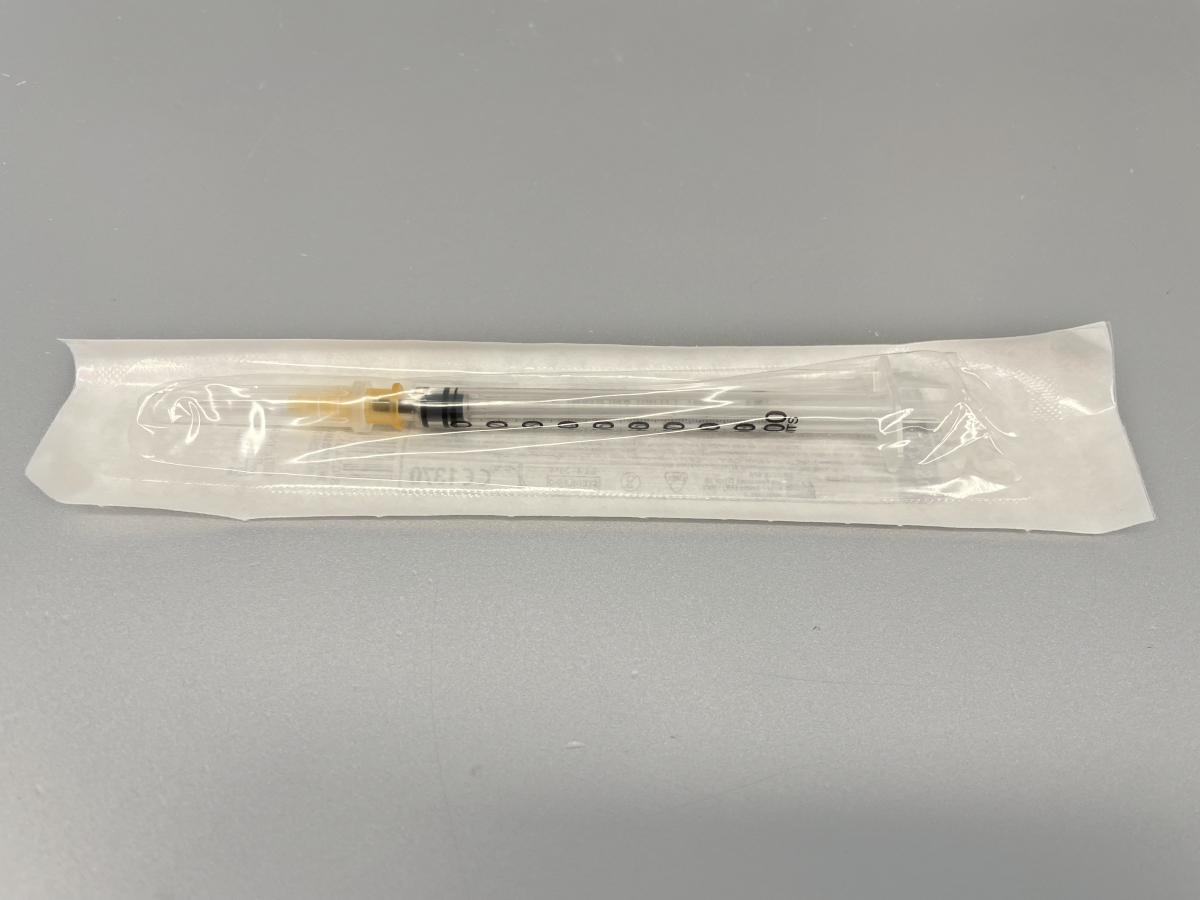 Syringe, insulin, sterile